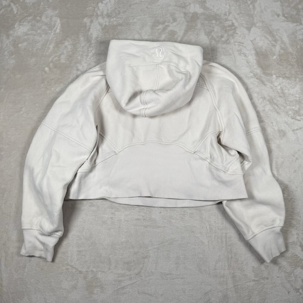 Lululemon Scuba Oversized Half-Zip Hoodie Sweatshirt Light Beige Size XS/S - Picture 4 of 7